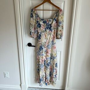 Billabong floral puff sleeve dress